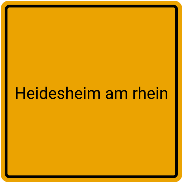 Meldebestätigung Heidesheim am Rhein